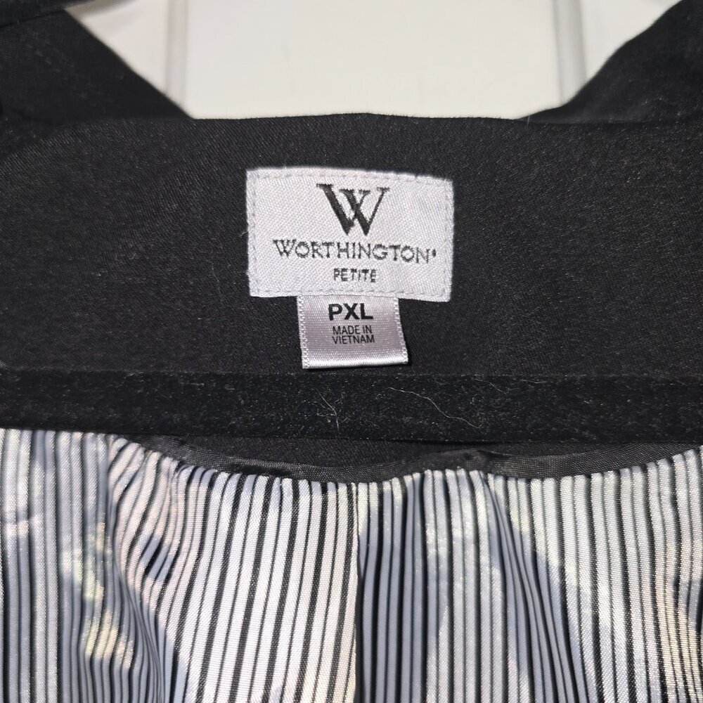 Worthington Black Business Blazer Petite XL with Lining - Picture 4 of 5